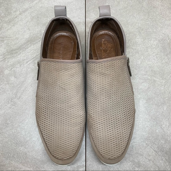 Donald J. Pliner Myla taupe perforated sneakers - Picture 5 of 13